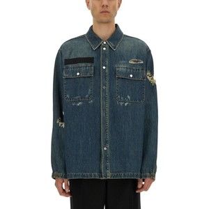 Helmut Lang Distressed Denim Uniform Shirt - NWT